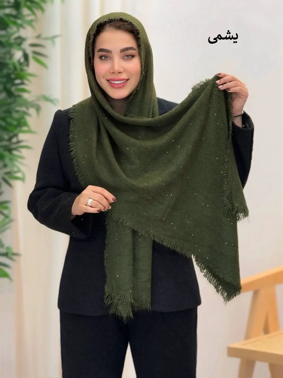 3635-شال اورجینال پولکی